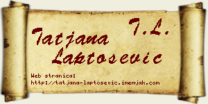 Tatjana Laptošević vizit kartica